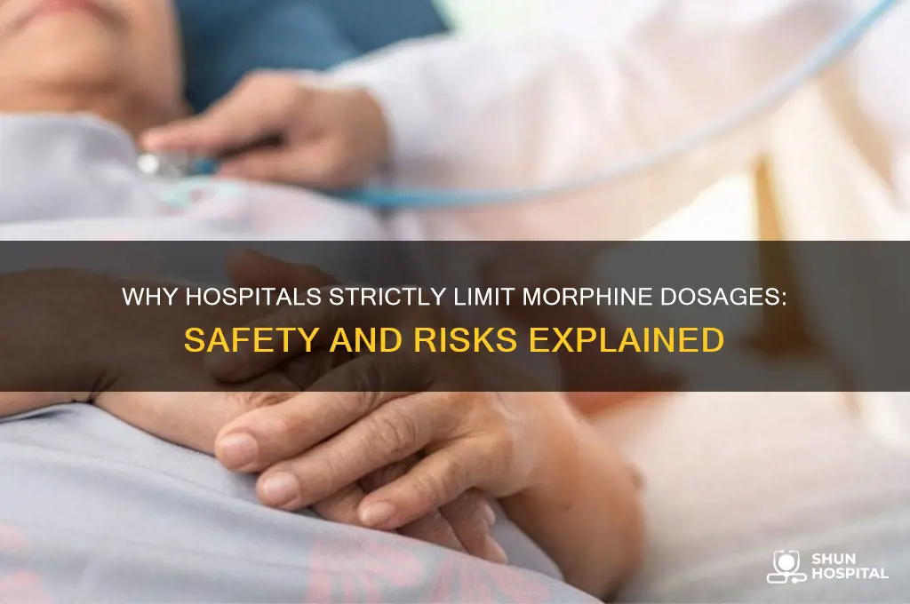 why is morphine given in limited amounts in hospitals