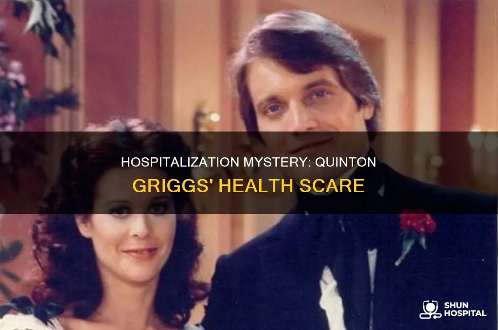 why is quinton griggs in the hospital