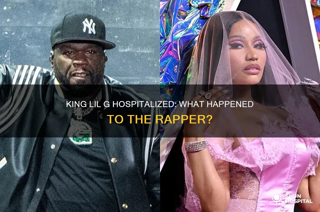 why is rapper king lil g in the hospital