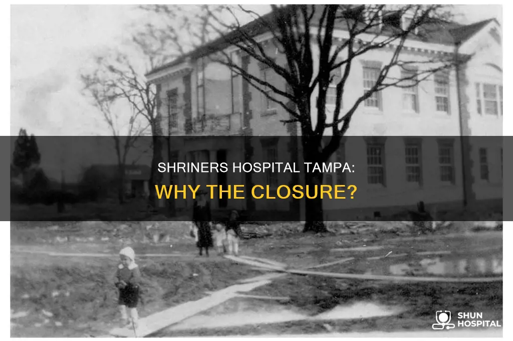 why is shriners hospital in tampa closing