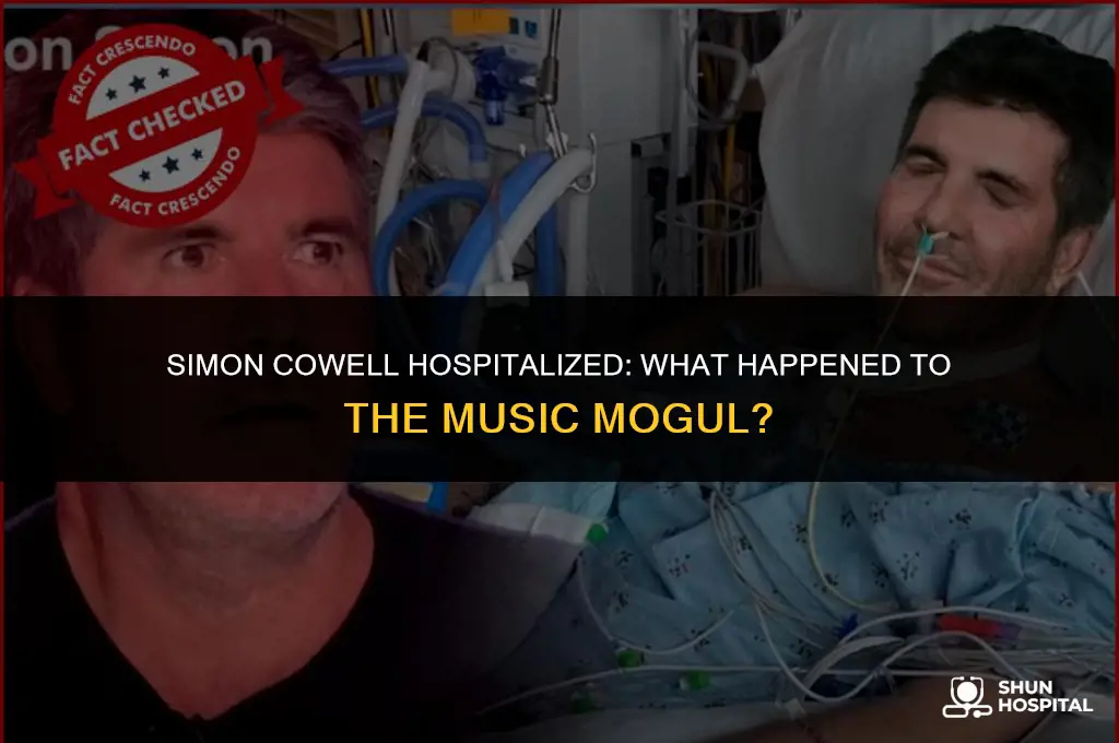 why is simon cowell hospitalized