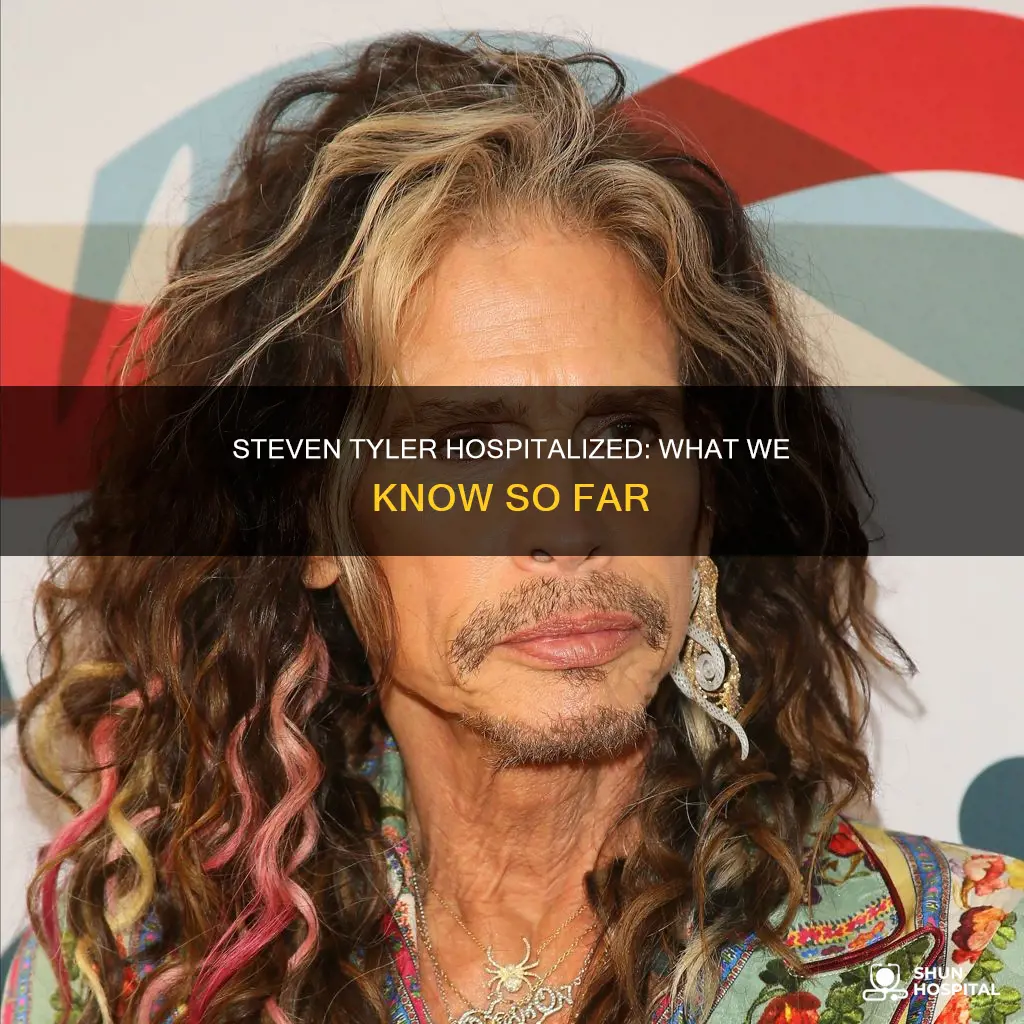 why is steven tyler in the hospital