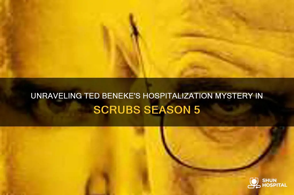 why is ted beneke in the hospital in season 5