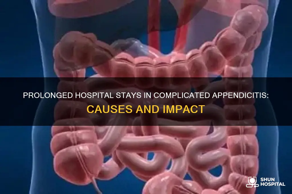 why is the hospital stay prolonged in complicated appendicitis