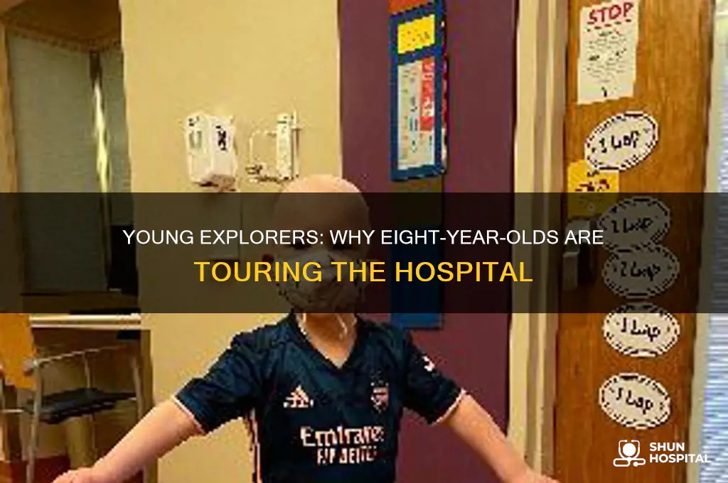 why is there a group of eight-year-olds touring the hospital