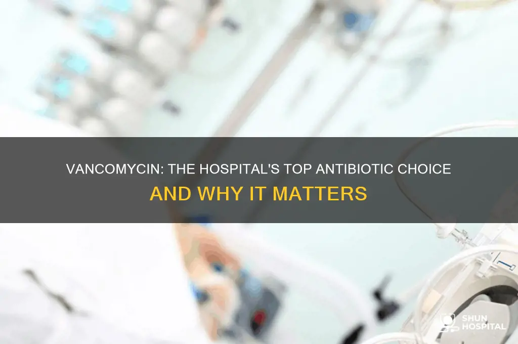 why is vancomycin the first choice antibiotic in the hospital