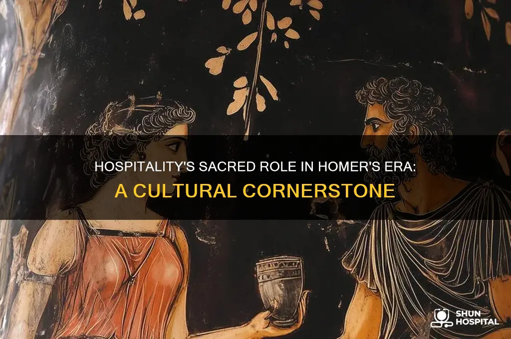 why might hospitality have held more significance in homer time