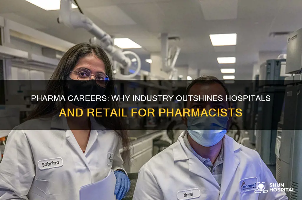why pharma is better than hospital and retails for pharmacists