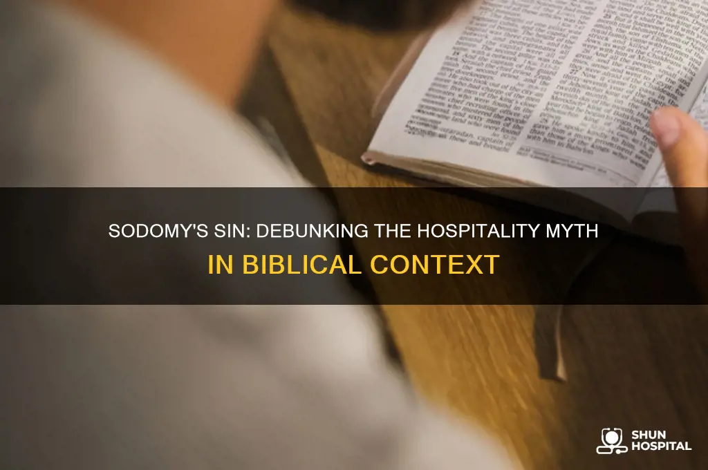 why the sin of sodomy is not about hospitality