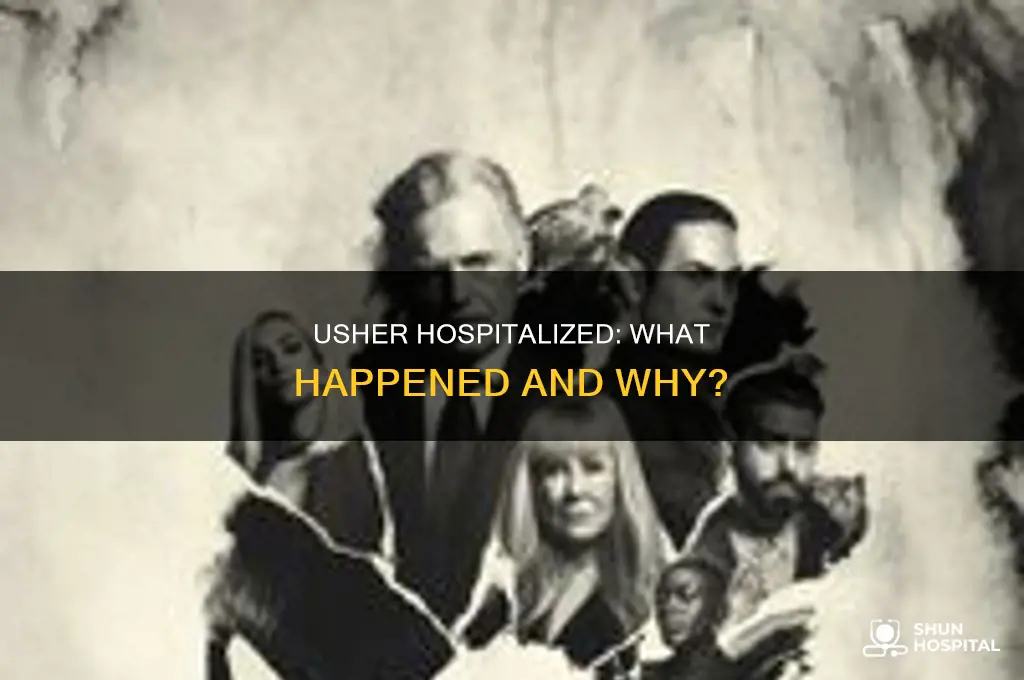 why usher was rushed to the hospital
