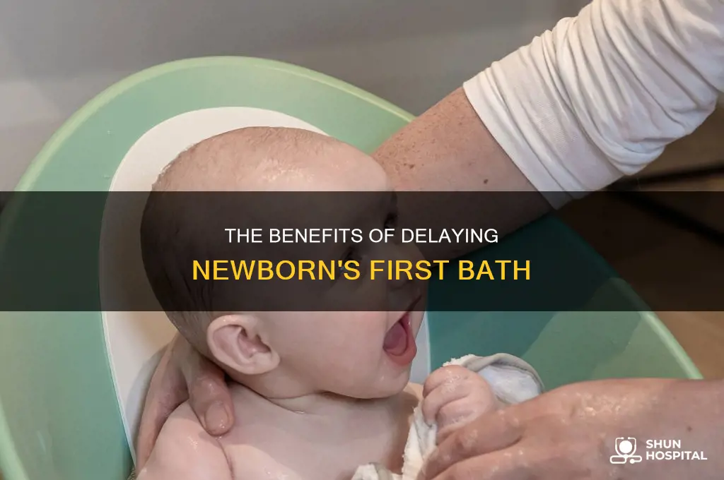 why wait to wash newborn in hospital