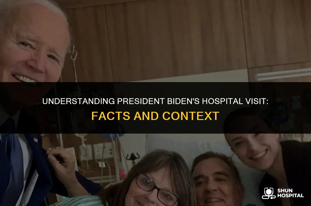 why was biden in the hospital