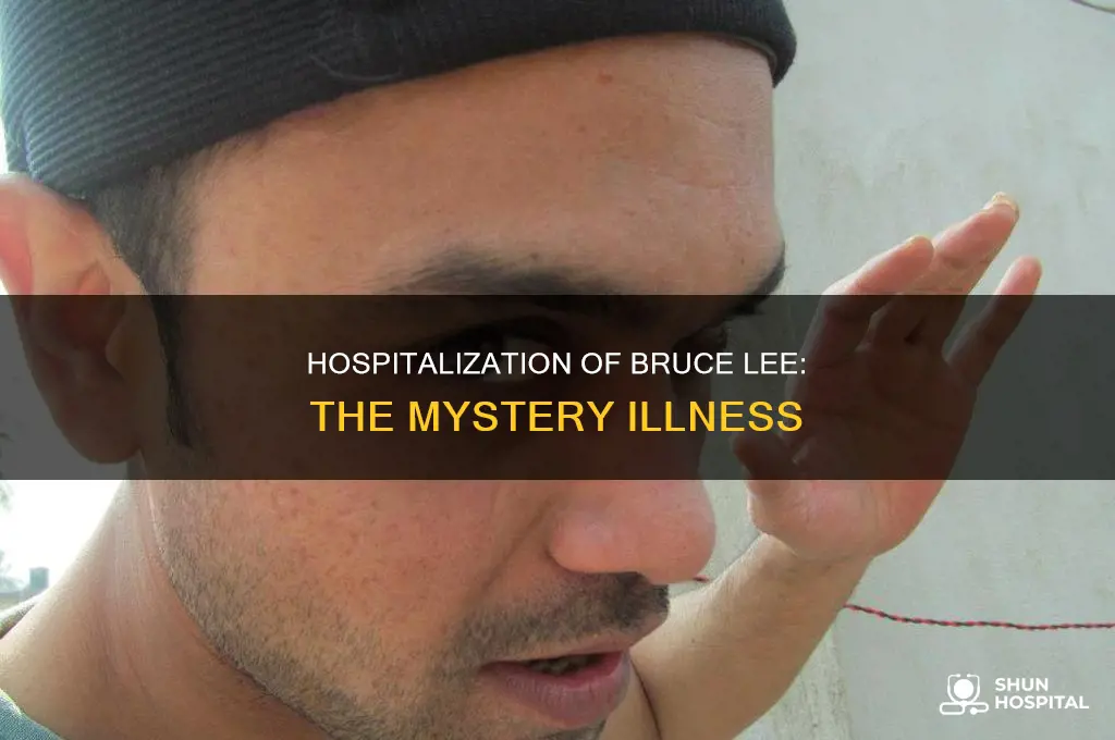 why was bruce lee in the hospital