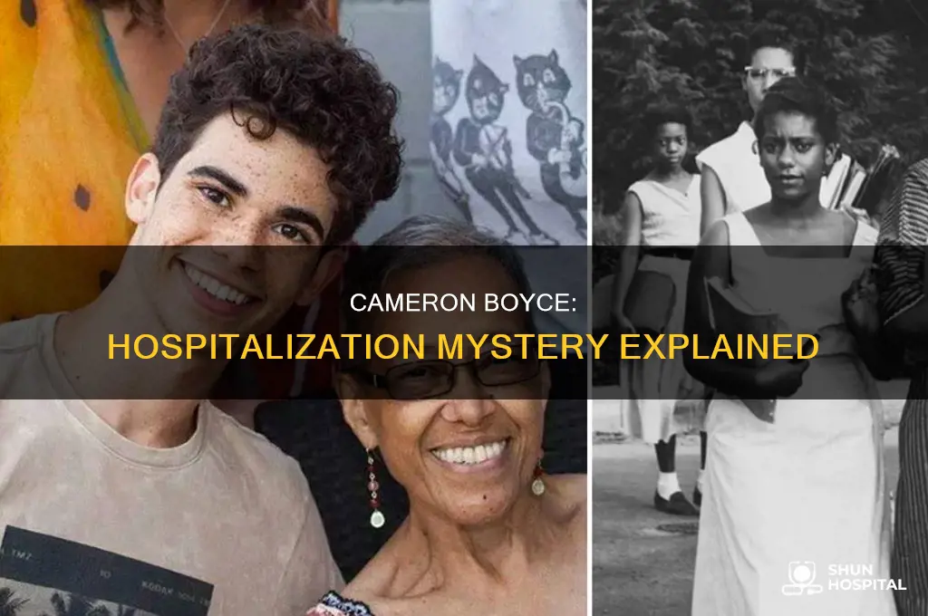why was cameron boyce in the hospital