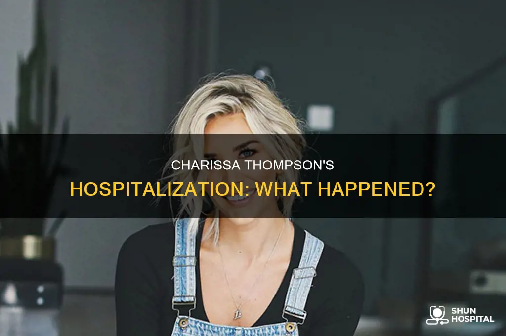 why was charissa thompson in the hospital