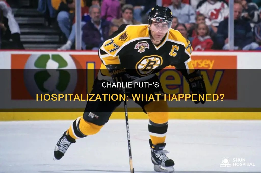 why was charlie puth in the hospital