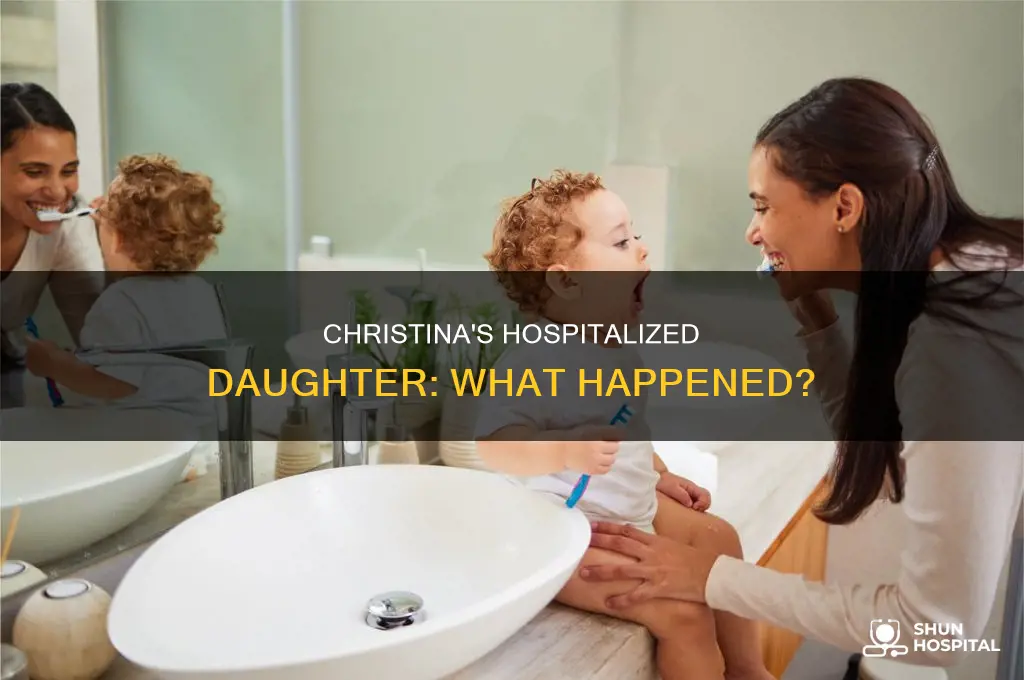 why was christinas daughter in the hospital