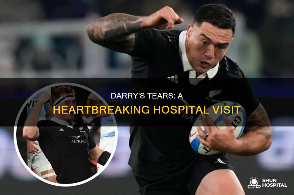 why was darry crying at the hospital
