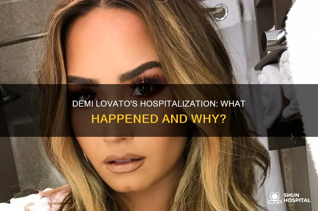 why was demi lovato in the hospital