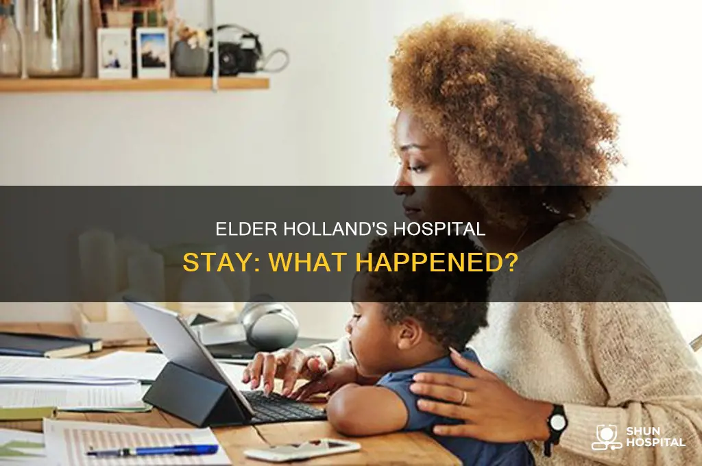 why was elder holland in the hospital