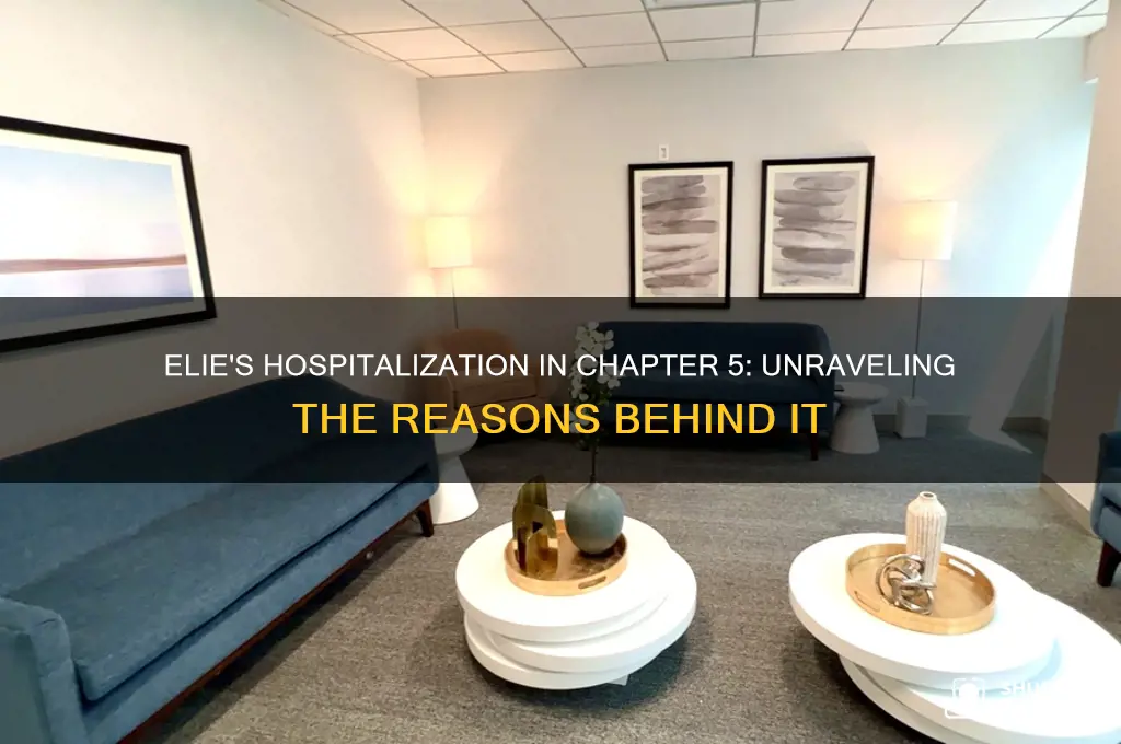 why was elie placed in the hospital chapter 5