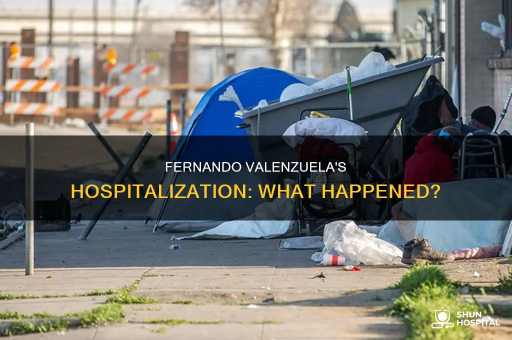 why was fernando valenzuela in the hospital