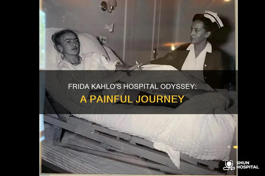 why was frida kahlo in the hospital