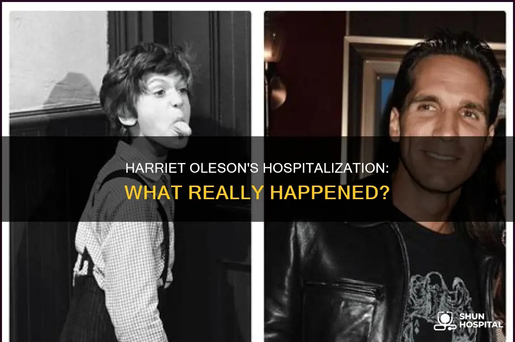 why was harriet oleson in the hospital