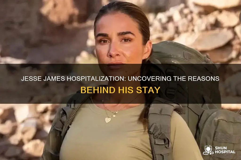 why was jesse james in the hospital answer sheet