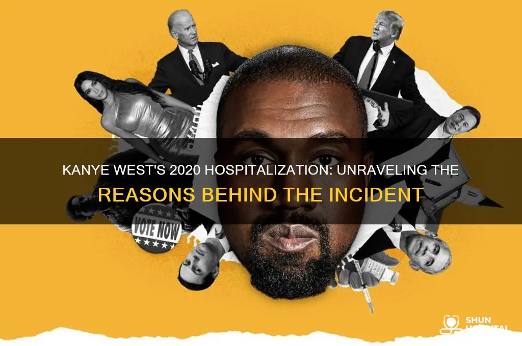 why was kanye west in the hospital 2 years ago