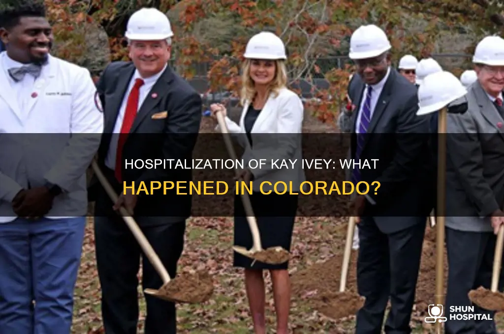 why was kay ivey hospitalized in colorado