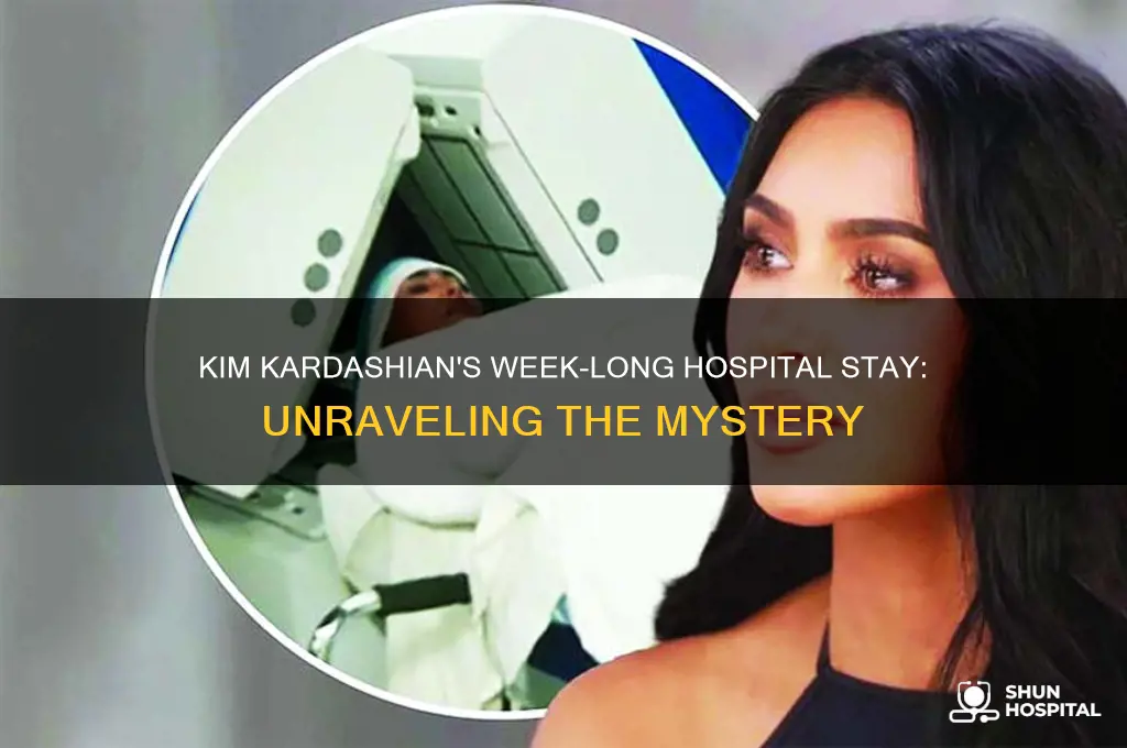 why was kim kardashian in the hospital for a week