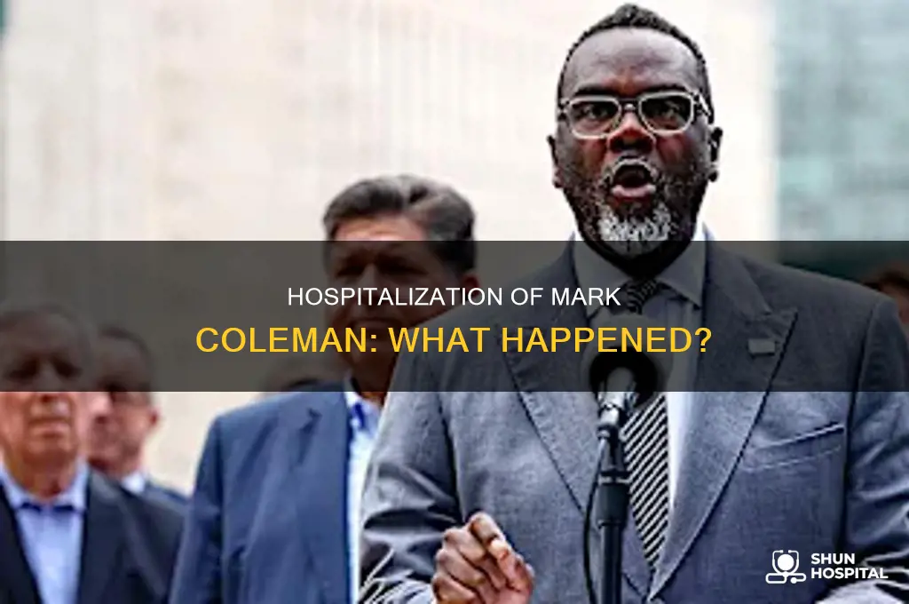 why was mark coleman in the hospital