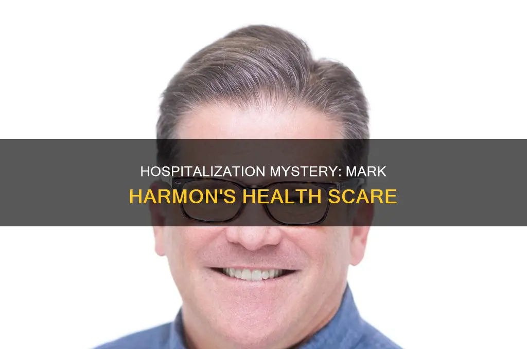 why was mark harmon in the hospital