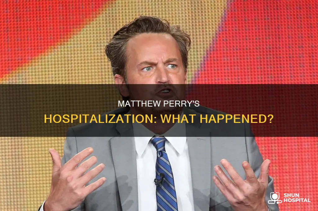 why was matthew perry in the hospital