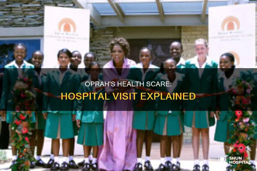 why was oprah in the hospital recently