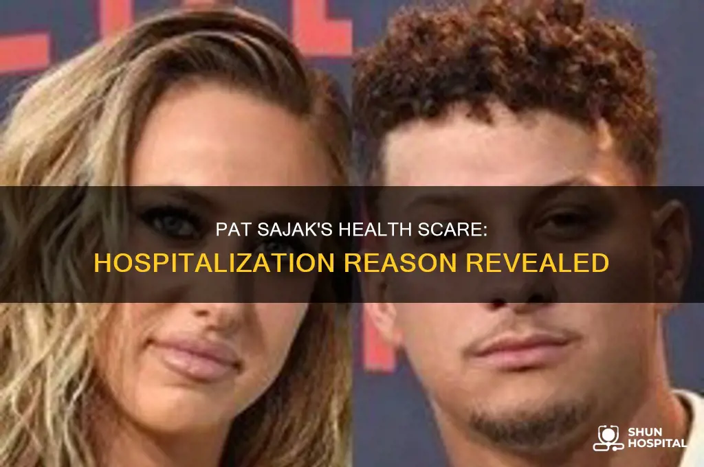 why was pat sajack in the hospital