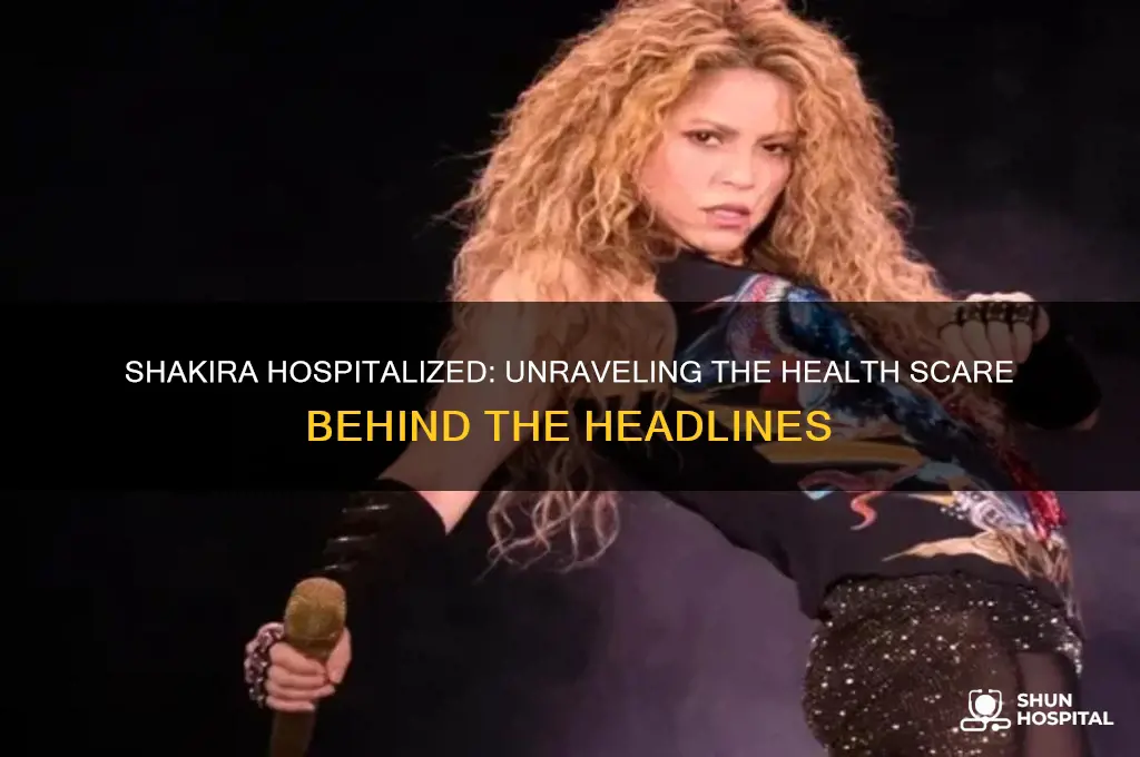 why was shakira hospitalized