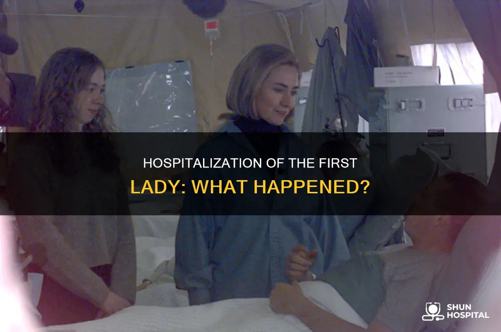 why was the first lady in hospital