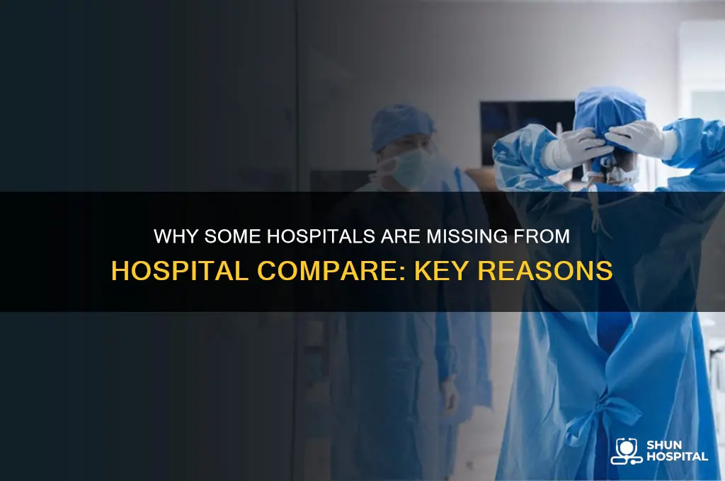 why would a hospital not show up on hospital compare