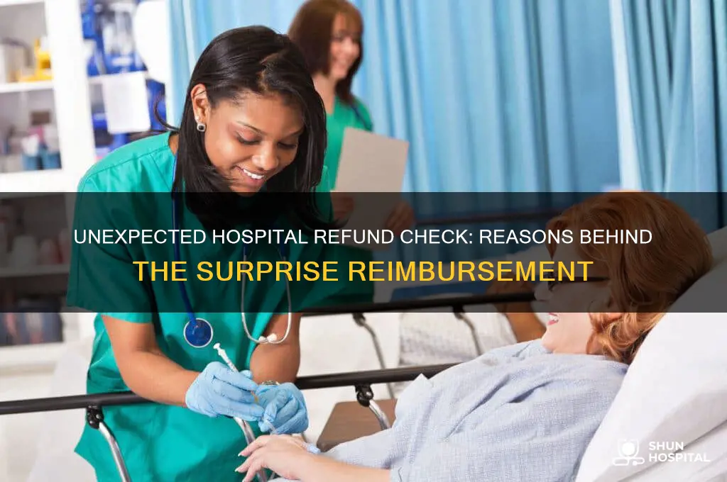 why would a hospital send me a refund check