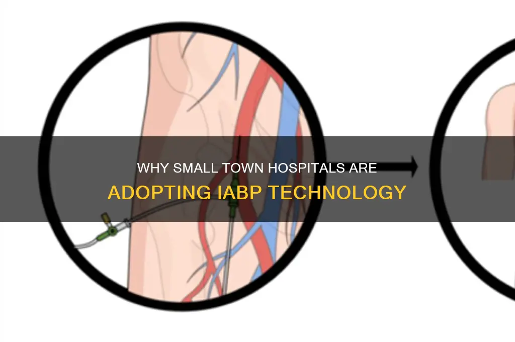 why would a small town hospital insert the iabp