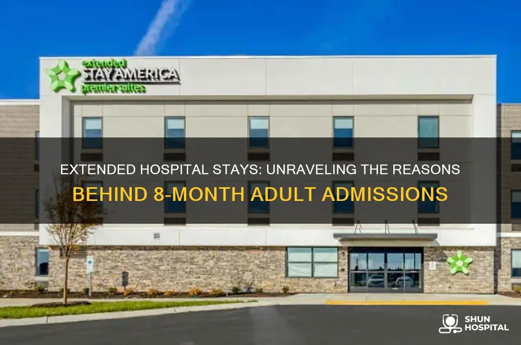 why would anadult be in a hospital for 8 months