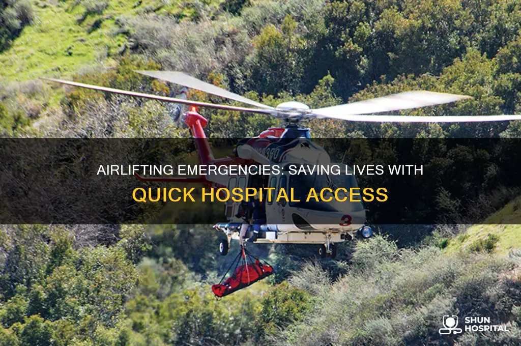 why would someone be airlifted to hospital