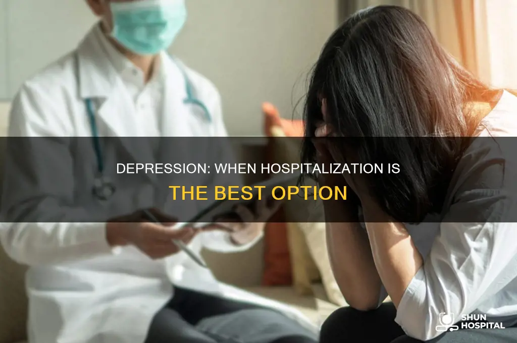 why would someone be hospitalized for depression