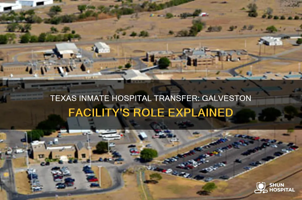 why would texas inmate be transferred to hospital in galveston