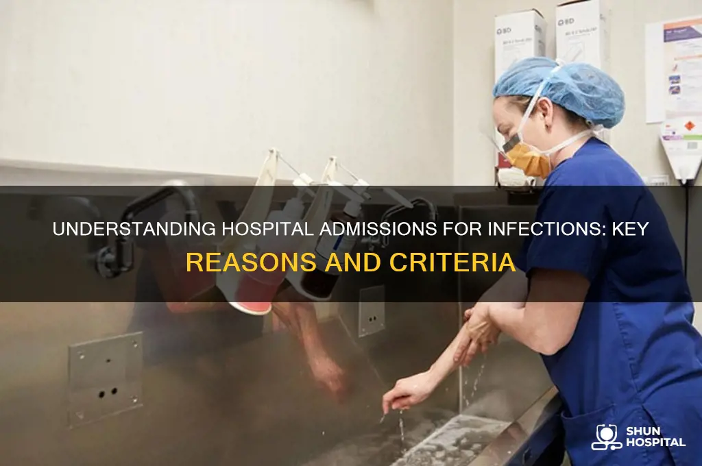 why would they admit person for infection to hospital