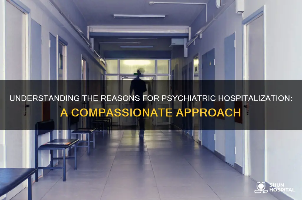 why would you put someone in a psychiatric hospital