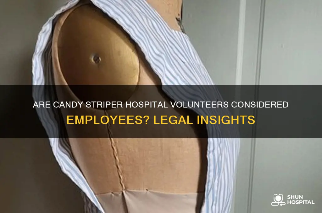 would a candy striper hospital volunteer be an employee