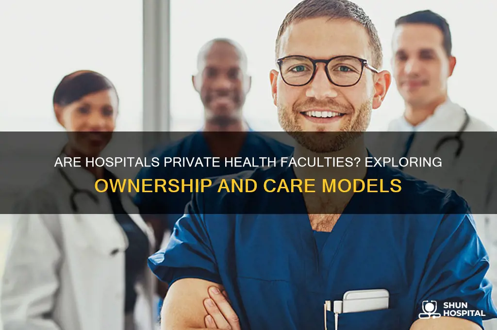 would a hospital be considered a private health faculty
